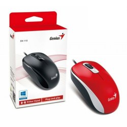 Mouse USB  Dx-110 Rojo Genius