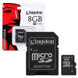 Memoria MicroSD 8GB Clase 4 Kingston