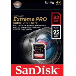 Memoria SD 32GB Extreme Pro 95mb/s