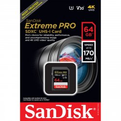 Memoria SD 64GB Extreme pro 95mb/s
