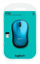 Mouse inalambrico Logitech M185 Azul