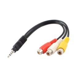 Cable Miniplug 3.5mm M a 3 RCA H