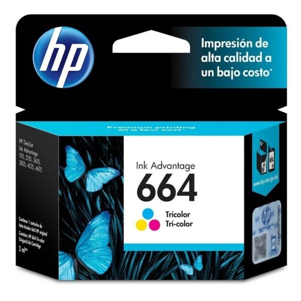 Cartucho HP 664 Color Original - Tandil