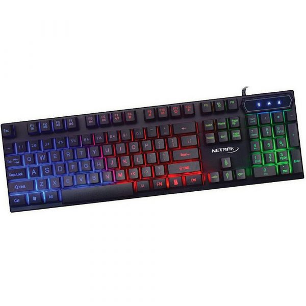 TECLADO RGB NETMAK ZAKRO - Tandil