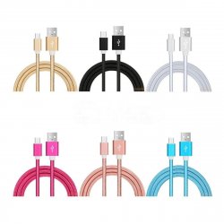 Cable MicroUsb a USB 1M Colores