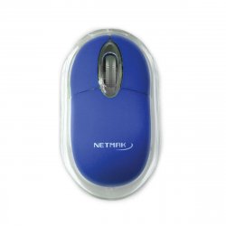 Mouse USB M01 Azul Luminoso Netmak