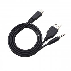 Cable USB + MicroUSB+Plug 3.5m Parlante