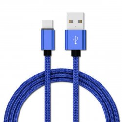Cable MicroUSB a USB Silicon Azul 1m Alo