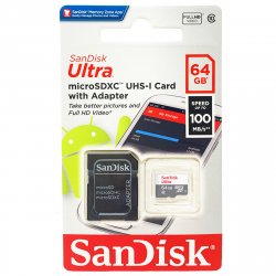 MicroSD 64GB Ultra 100Mb Clase10 Sandisk