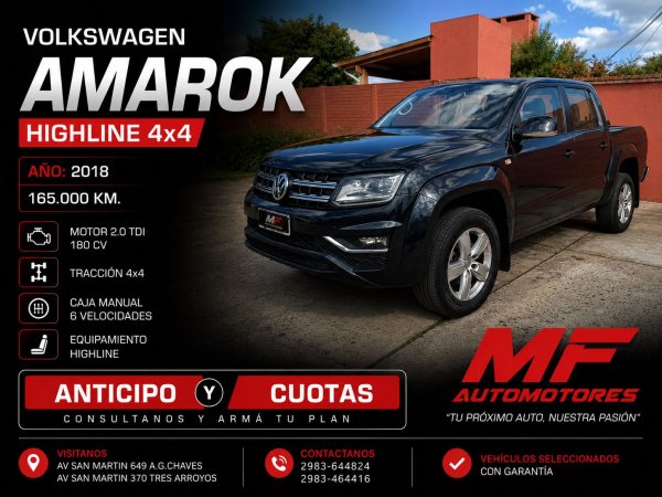 Volkswagen Amarok 20td 4x4 Dc Hig.180hp