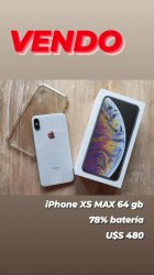 Vendo IPHONE XS Max 64gb