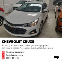 Chevrolet Cruze 1.4 5 Ptas Lt At