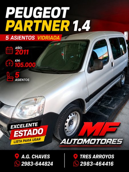 Peugeot Partner 1.4 Confort Vidriada 5 Asientos
