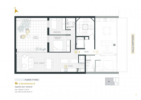 Departamento en venta | 3 ambientes | Pichincha | Rosario