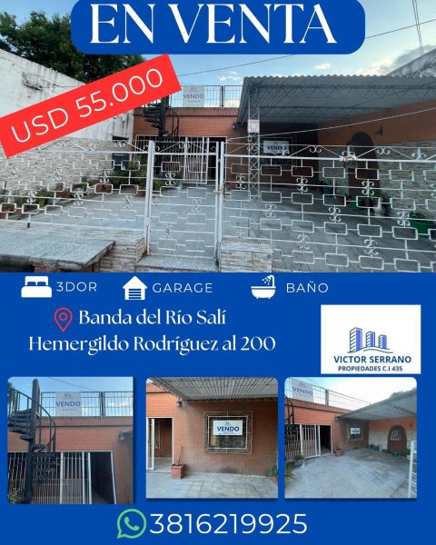 Casa en venta | 5 ambientes | Banda Del Rio Sali