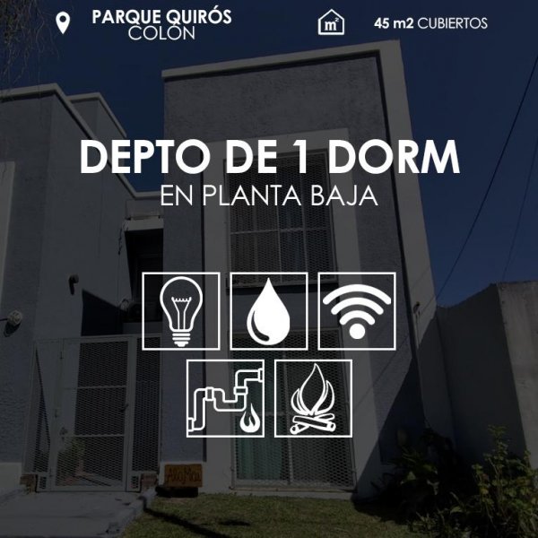 Departamento en alquiler | 2 ambientes | Colon