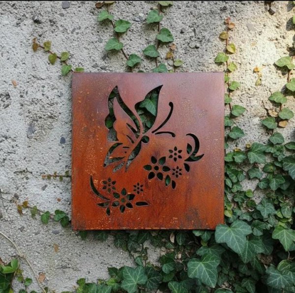 Cuadro decorativo chapa oxido