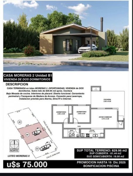 Casa en venta | 3 ambientes | Las Moreras | Merlo