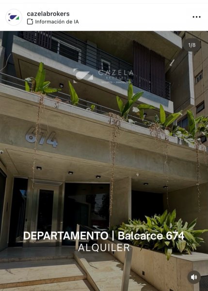 Departamento en alquiler | 2 ambientes | Barrio Norte | San Miguel