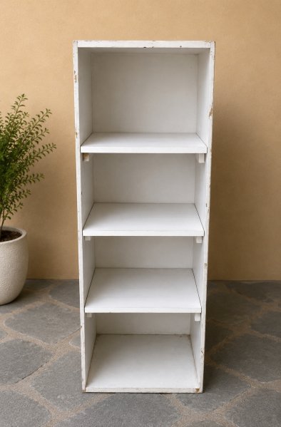 Estanteria color blanco tipo cubo