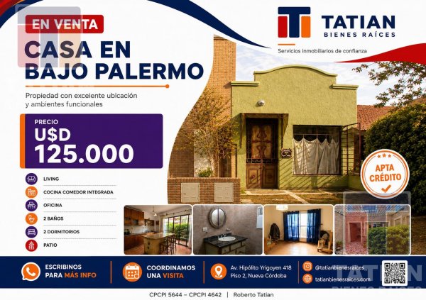 Casa en venta | 7 ambientes | Bajo Palermo | Cordoba