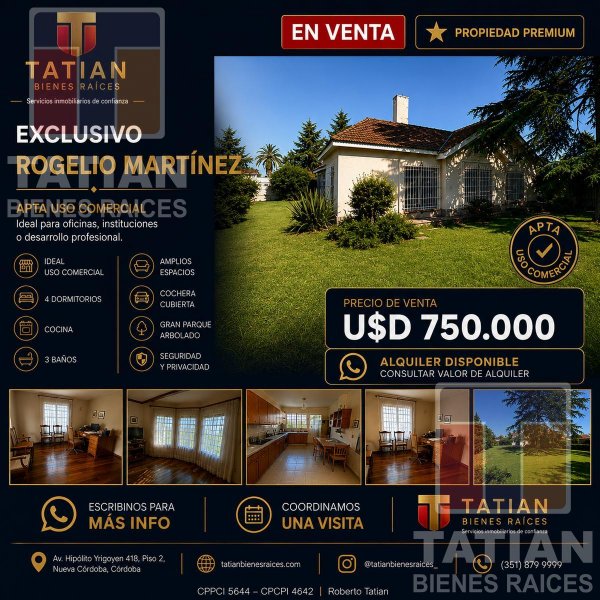 Casa en venta | 5 ambientes | Rogelio Martinez | Cordoba