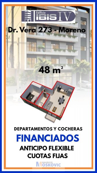 Departamento en venta | 2 ambientes | Gonzalez Moreno