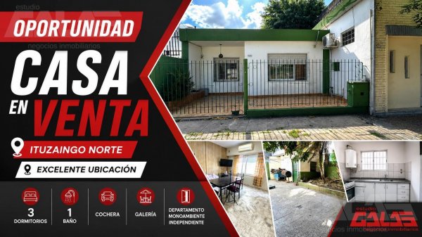 Casa en venta | 4 ambientes | Ituzaing&oacute; Norte | Ituzaingo