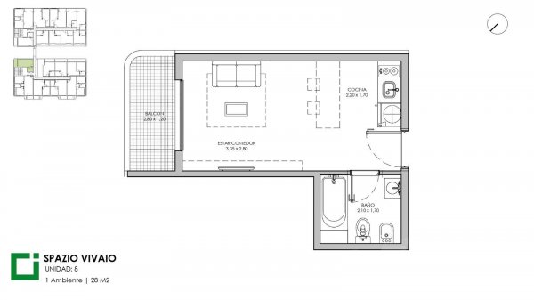 Departamento en venta | 1 ambientes | Ituzaing&oacute; Sur | Ituzaingo