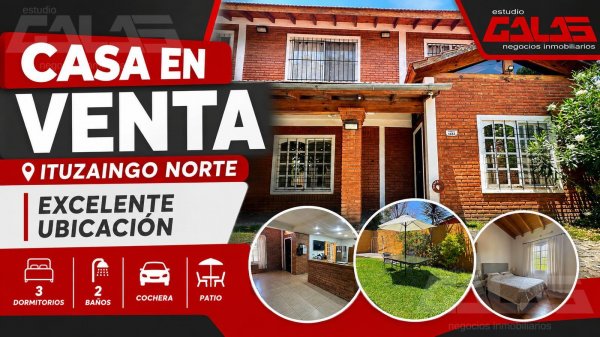 Casa en venta | 4 ambientes | Ituzaing&oacute; Norte | Ituzaingo
