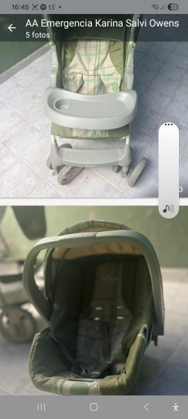 Vendo coche bebe y dispositivo  de trasl